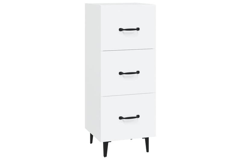 beBasic Skänk vit 34,5x34x90 cm konstruerat trä - White - Förvaring - Förvaringsmöbler - Sideboard & skänk