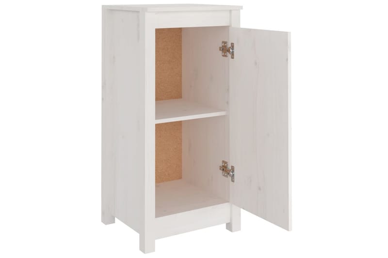 beBasic Skänk vit 40x35x80 cm massiv furu - White - Förvaring - Förvaringsmöbler - Sideboard & skänk