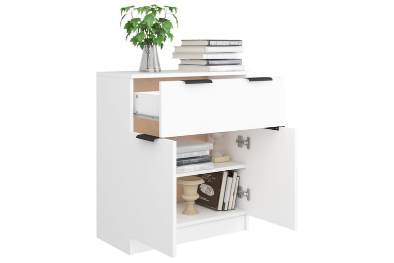 beBasic Skänk vit 60x30x70 cm konstruerat trä - White - Förvaring - Förvaringsmöbler - Sideboard & skänk