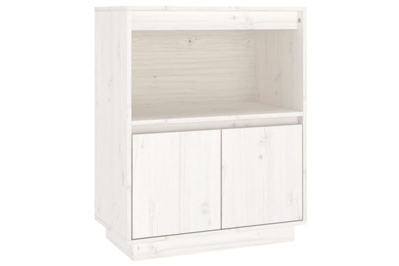 beBasic Skänk vit 60x34x75 cm massiv furu - White - Förvaring - Förvaringsmöbler - Sideboard & skänk