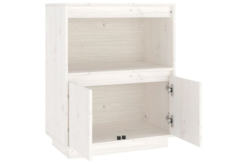 beBasic Skänk vit 60x34x75 cm massiv furu - White - Förvaring - Förvaringsmöbler - Sideboard & skänk