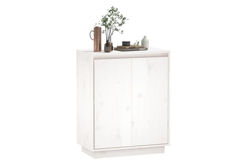 beBasic Skänk vit 60x34x75 cm massiv furu - White - Förvaring - Förvaringsmöbler - Sideboard & skänk