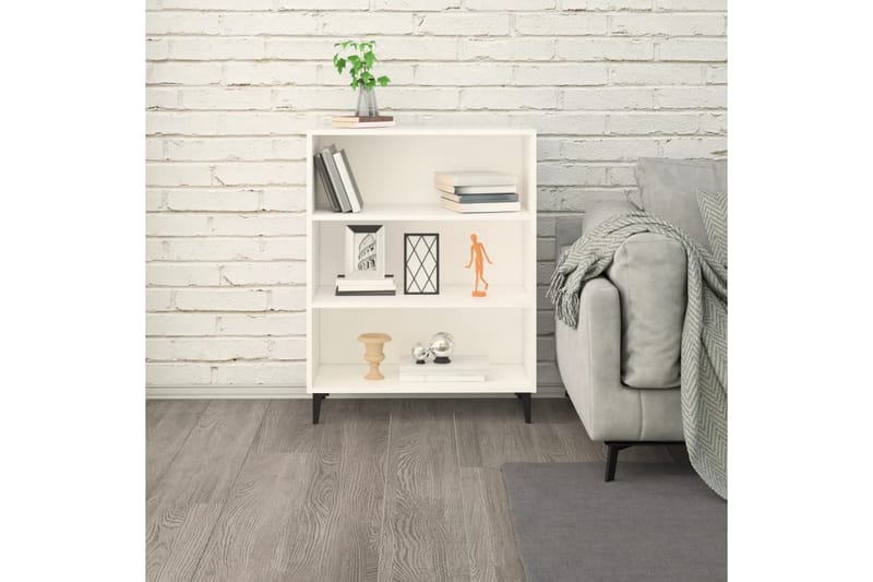 beBasic Skänk vit 69,5x32,5x90 cm konstruerat trä - White - Förvaring - Förvaringsmöbler - Sideboard & skänk