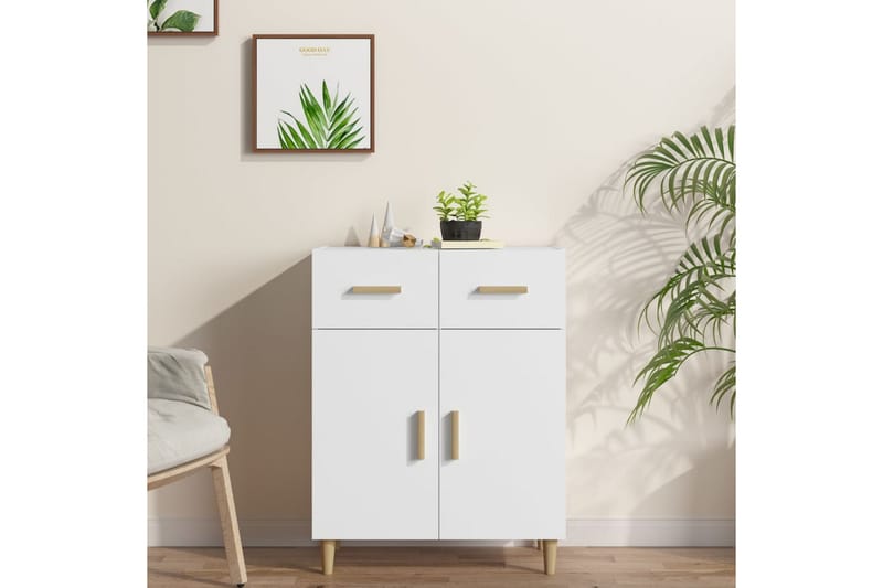 beBasic Skänk vit 69,5x34x89 cm konstruerat trä - White - Förvaring - Förvaringsmöbler - Sideboard & skänk