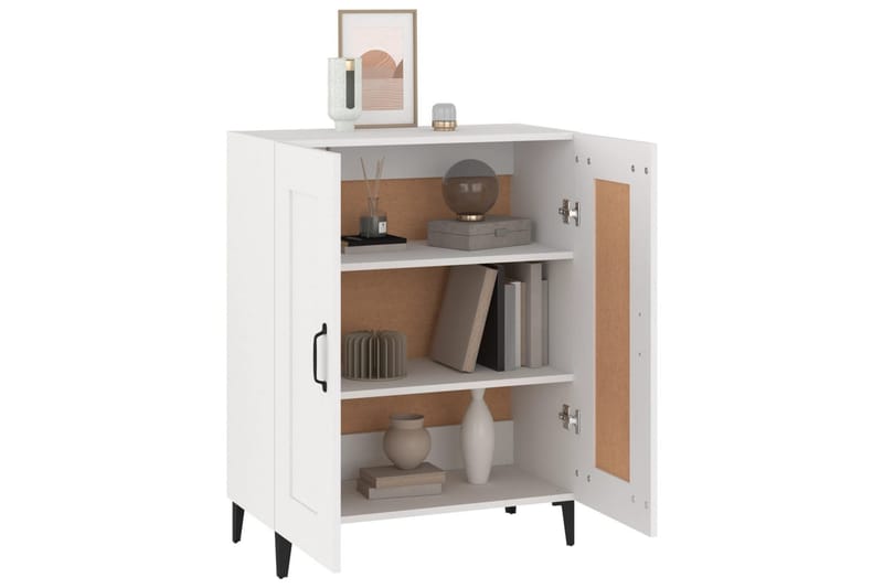 beBasic Skänk vit 69,5x34x90 cm konstruerat trä - White - Förvaring - Förvaringsmöbler - Sideboard & skänk