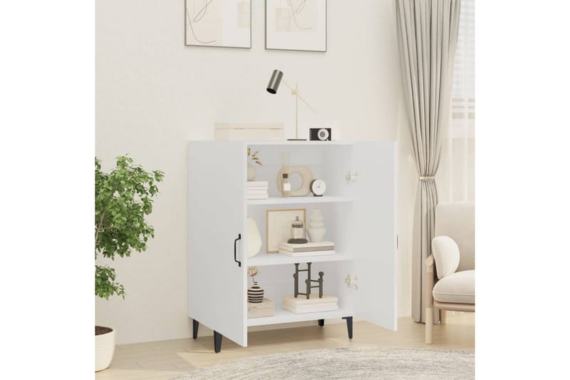 beBasic Skänk vit 70x34x90 cm konstruerat trä - White - Förvaring - Förvaringsmöbler - Sideboard & skänk