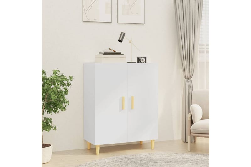 beBasic Skänk vit 70x34x90 cm konstruerat trä - White - Förvaring - Förvaringsmöbler - Sideboard & skänk