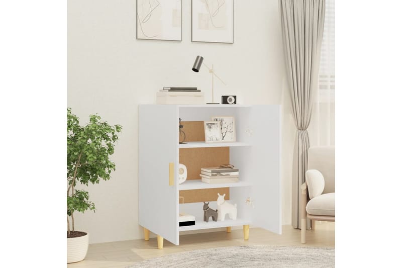 beBasic Skänk vit 70x34x90 cm konstruerat trä - White - Förvaring - Förvaringsmöbler - Sideboard & skänk