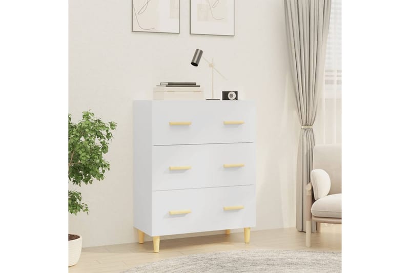 beBasic Skänk vit 70x34x90 cm konstruerat trä - White - Förvaring - Förvaringsmöbler - Sideboard & skänk