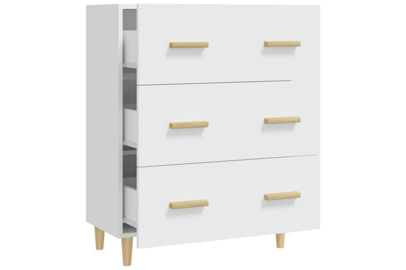 beBasic Skänk vit 70x34x90 cm konstruerat trä - White - Förvaring - Förvaringsmöbler - Sideboard & skänk