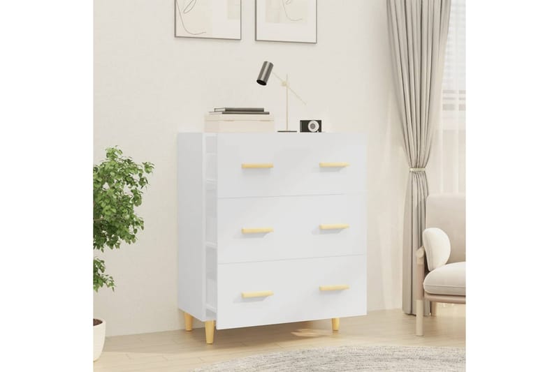 beBasic Skänk vit 70x34x90 cm konstruerat trä - White - Förvaring - Förvaringsmöbler - Sideboard & skänk