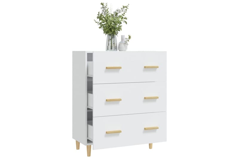 beBasic Skänk vit 70x34x90 cm konstruerat trä - White - Förvaring - Förvaringsmöbler - Sideboard & skänk