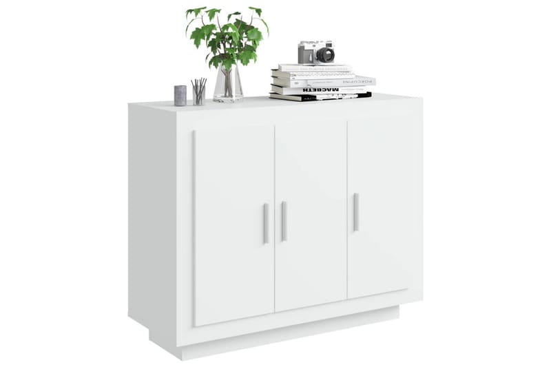 beBasic Skänk vit 92x35x75 cm konstruerat trä - White - Förvaring - Förvaringsmöbler - Sideboard & skänk