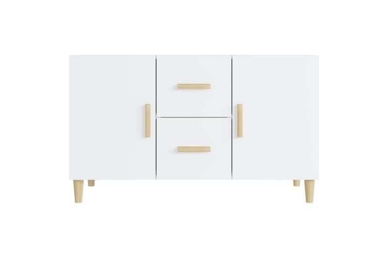 beBasic Skänk vit högglans 100x36x60 cm konstruerat trä - White - Förvaring - Förvaringsmöbler - Sideboard & skänk