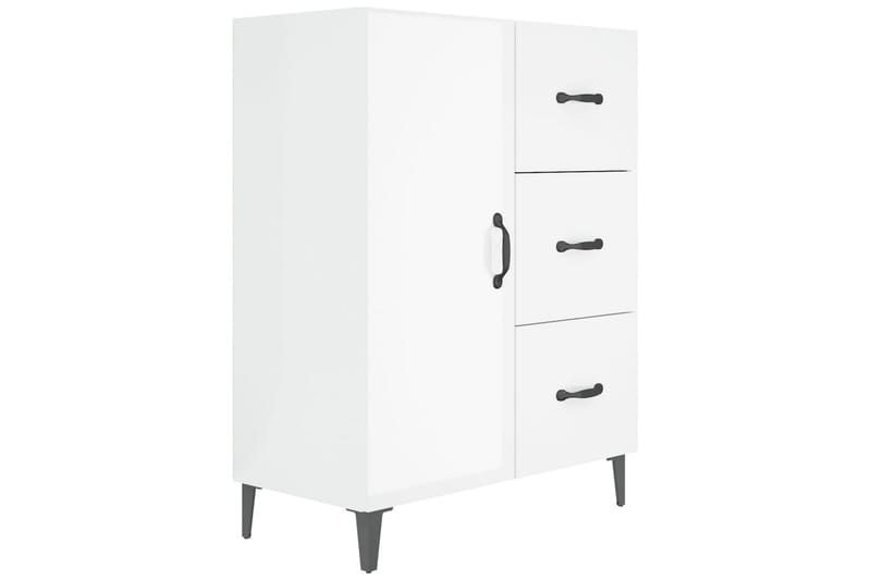 beBasic Skänk vit högglans 69,5x34x90 cm konstruerat trä - White - Förvaring - Förvaringsmöbler - Sideboard & skänk