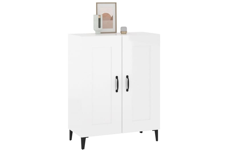 beBasic Skänk vit högglans 69,5x34x90 cm konstruerat trä - White - Förvaring - Förvaringsmöbler - Sideboard & skänk