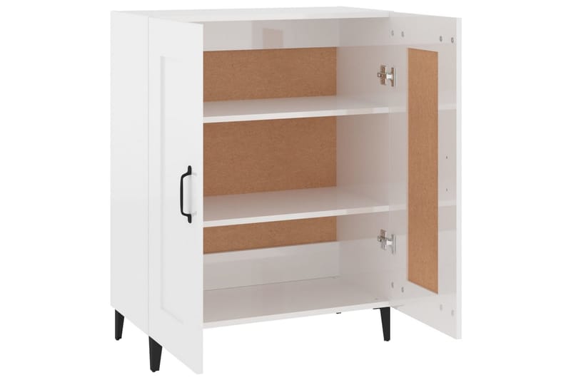 beBasic Skänk vit högglans 69,5x34x90 cm konstruerat trä - White - Förvaring - Förvaringsmöbler - Sideboard & skänk