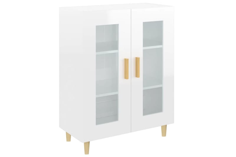 beBasic Skänk vit högglans 69,5x34x90 cm konstruerat trä - White - Förvaring - Förvaringsmöbler - Sideboard & skänk