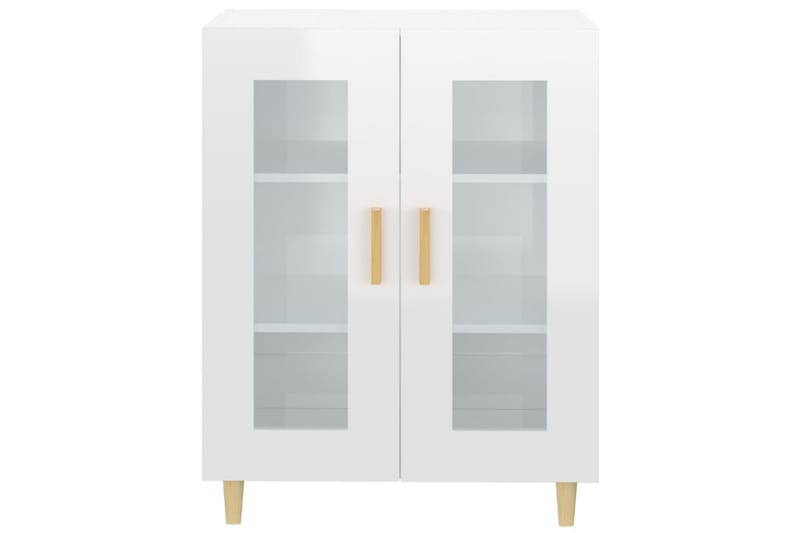 beBasic Skänk vit högglans 69,5x34x90 cm konstruerat trä - White - Förvaring - Förvaringsmöbler - Sideboard & skänk