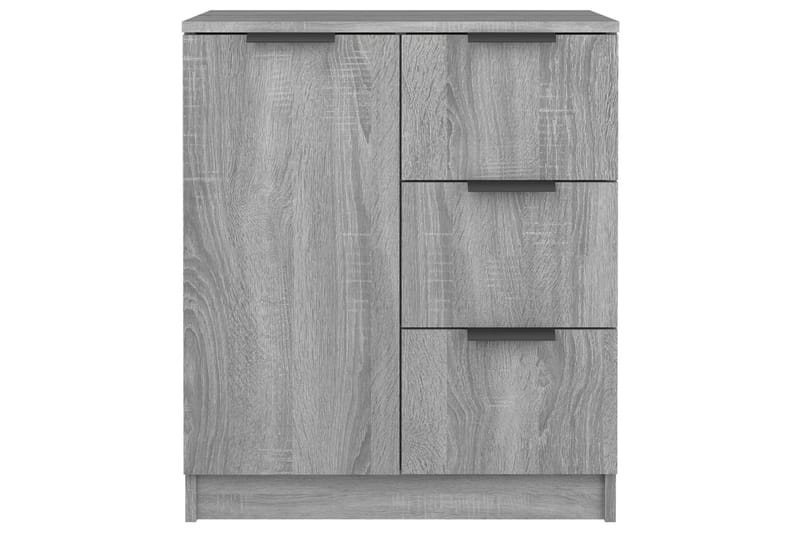 beBasic Skänkar 2 st grå sonoma 60x30x70 cm konstruerat trä - Grey - Förvaring - Förvaringsmöbler - Sideboard & skänk