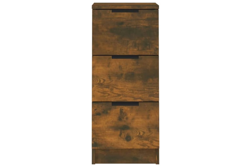 beBasic Skänkar 2 st rökfärgad ek 30x30x70 cm konstruerat trä - Brown - Förvaring - Förvaringsmöbler - Sideboard & skänk