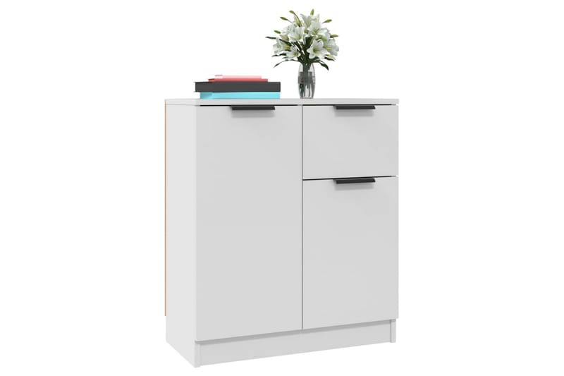 beBasic Skänkar 2 st vit 60x30x70 cm konstruerat trä - White - Förvaring - Förvaringsmöbler - Sideboard & skänk