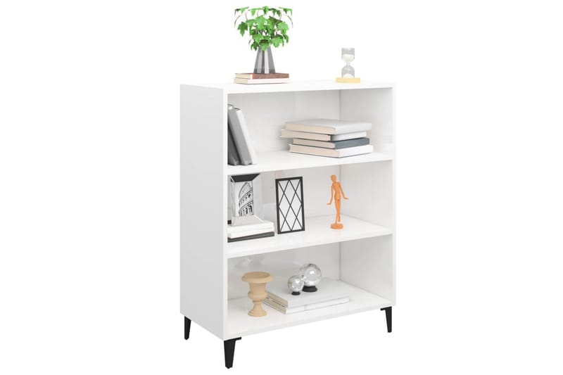 beBasic Skänkskåp vit högglans 69,5x32,5x90 cm konstruerat trä - White - Förvaring - Förvaringsmöbler - Sideboard & skänk