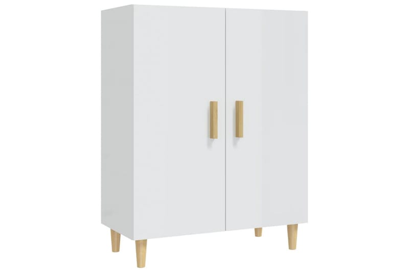 beBasic Skänkskåp vit högglans 70x34x90 cm konstruerat trä - White - Förvaring - Förvaringsmöbler - Sideboard & skänk