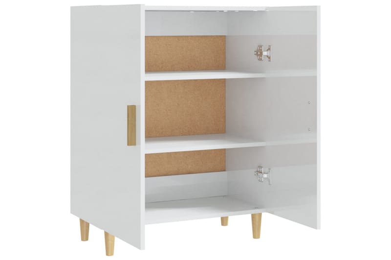 beBasic Skänkskåp vit högglans 70x34x90 cm konstruerat trä - White - Förvaring - Förvaringsmöbler - Sideboard & skänk