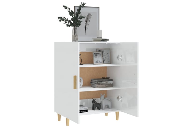 beBasic Skänkskåp vit högglans 70x34x90 cm konstruerat trä - White - Förvaring - Förvaringsmöbler - Sideboard & skänk