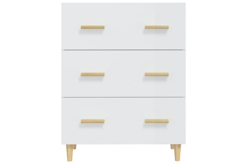 beBasic Skänkskåp vit högglans 70x34x90 cm konstruerat trä - White - Förvaring - Förvaringsmöbler - Sideboard & skänk