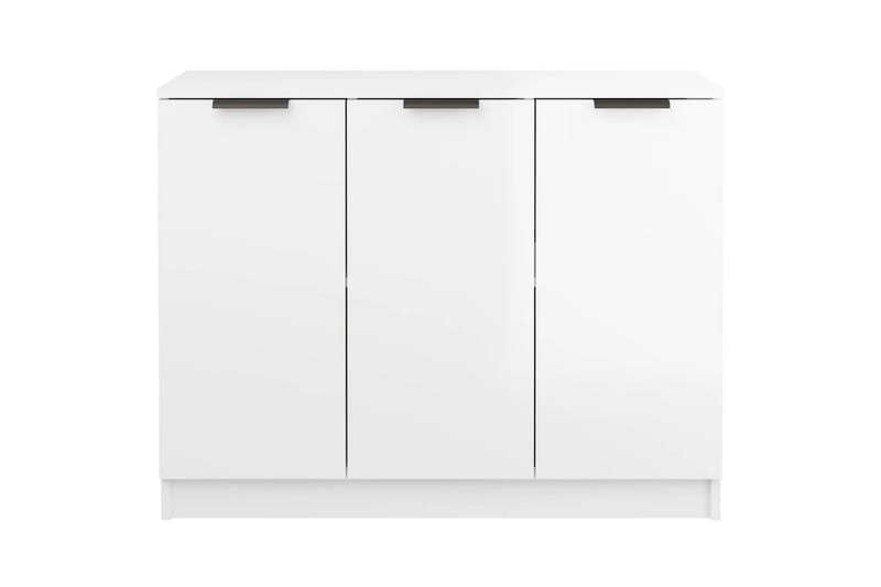 beBasic Skänkskåp vit högglans 90,5x30x70 cm konstruerat trä - White - Förvaring - Förvaringsmöbler - Sideboard & skänk