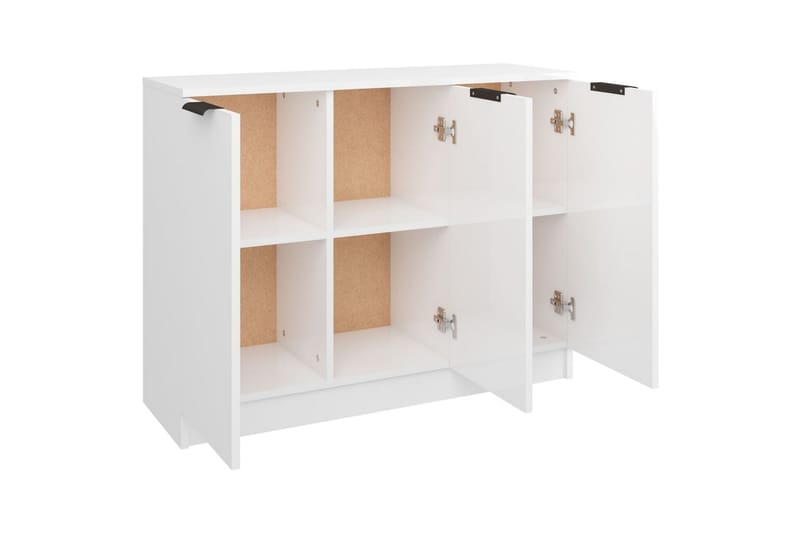 beBasic Skänkskåp vit högglans 90,5x30x70 cm konstruerat trä - White - Förvaring - Förvaringsmöbler - Sideboard & skänk