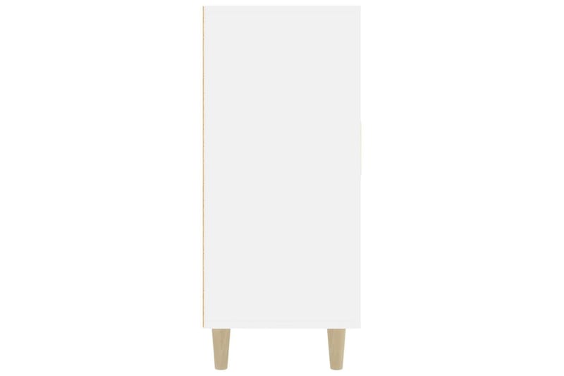 beBasic Skänkskåp vit högglans 90x34x80 cm konstruerat trä - White - Förvaring - Förvaringsmöbler - Sideboard & skänk