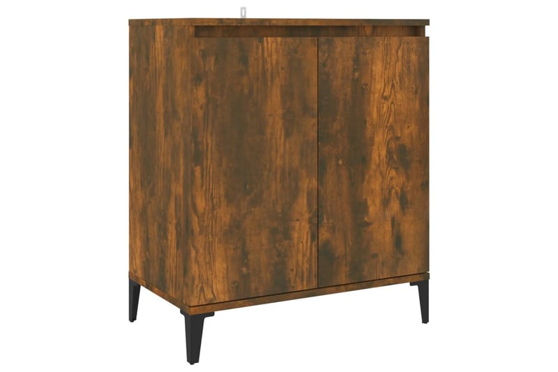 beBasic Skåp rökfärgad ek 60x35x70 cm konstruerat trä - Brown - Förvaring - Förvaringsmöbler - Sideboard & skänk