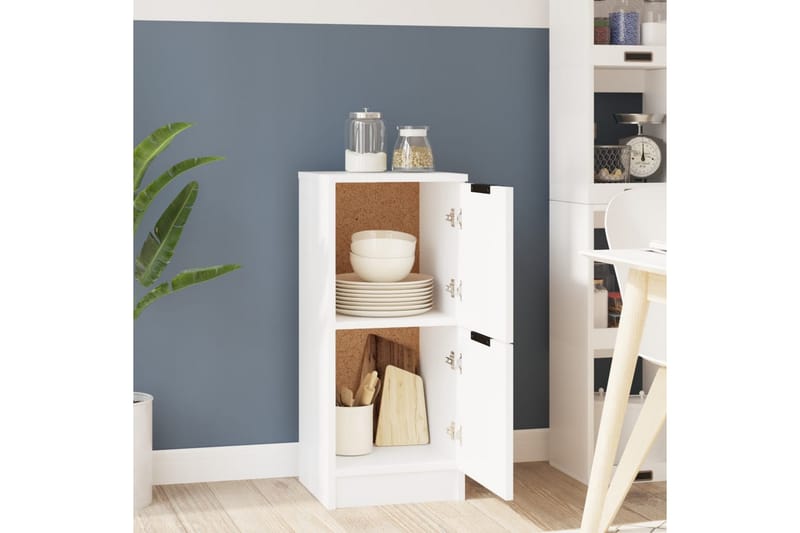 beBasic Skåp vit 30x30x70 cm konstruerat trä - White - Förvaring - Förvaringsmöbler - Sideboard & skänk