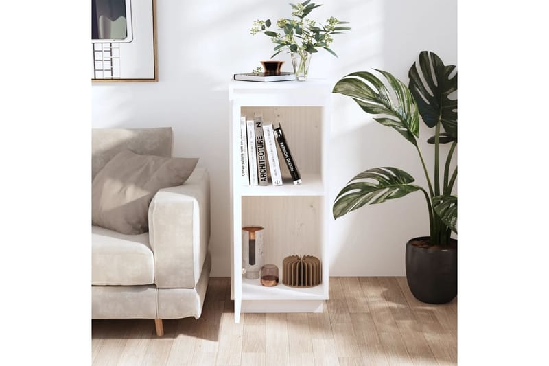 beBasic Skåp vit 31,5x34x75 cm massiv furu - White - Förvaring - Förvaringsmöbler - Sideboard & skänk