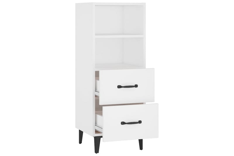 beBasic Skåp vit 34,5x34x90 cm konstruerat trä - White - Förvaring - Förvaringsmöbler - Sideboard & skänk