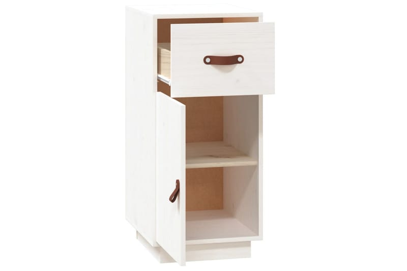 beBasic Skåp vit 34x40x75 cm massiv furu - White - Förvaring - Förvaringsmöbler - Sideboard & skänk