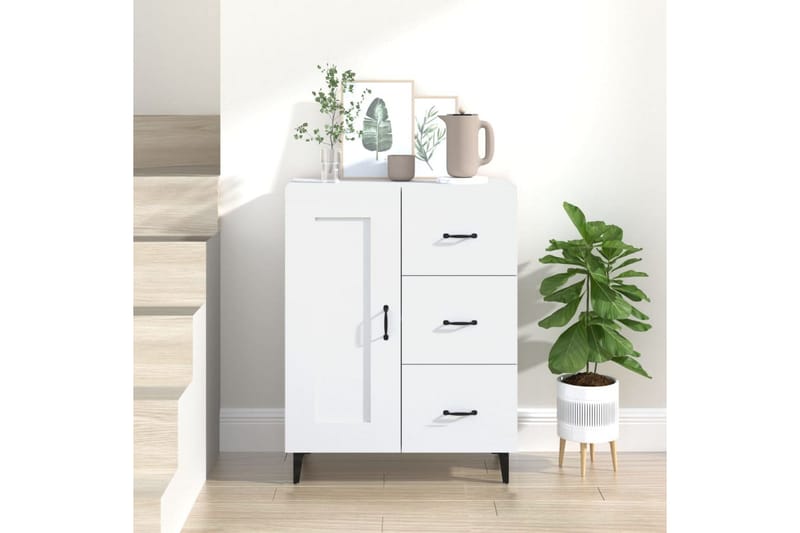 beBasic Skåp vit 69,5x34x90 cm konstruerat trä - White - Förvaring - Förvaringsmöbler - Sideboard & skänk