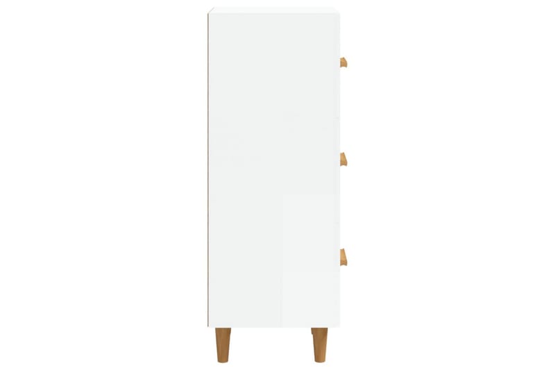 beBasic Skåp vit högglans 34,5x34x90 cm konstruerat trä - White - Förvaring - Förvaringsmöbler - Sideboard & skänk