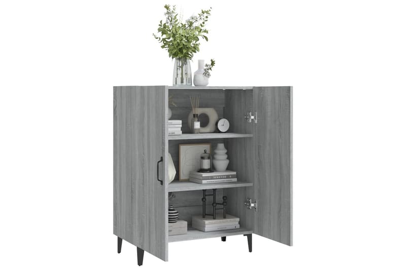 beBasic Byrå grå sonoma 70x34x90 cm konstruerat trä - Grey - Förvaring - Förvaringsmöbler - Byrå