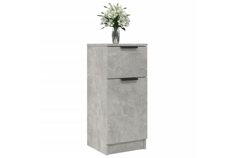 beBasic Byråer 2 st betonggrå 30x30x70 cm konstruerat trä - Grey - Förvaring - Förvaringsmöbler - Byrå