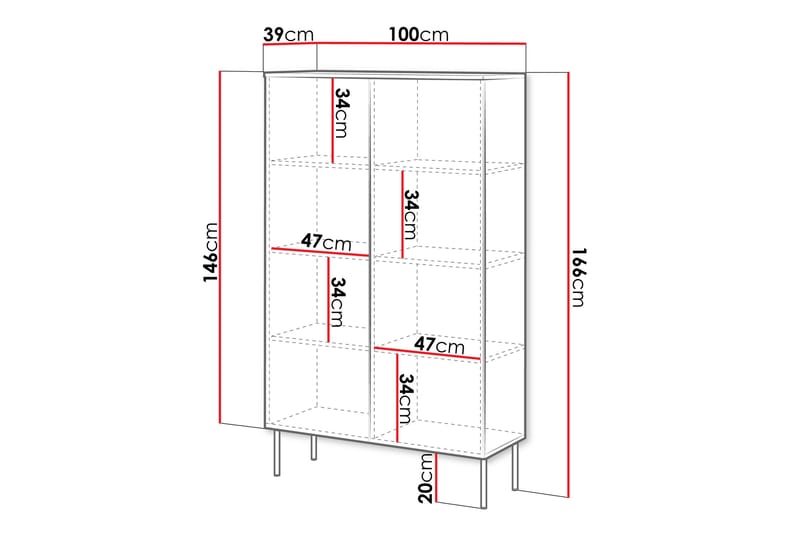 Byrå Laholm 100 cm - Svart - Förvaring - Förvaringsmöbler - Byrå