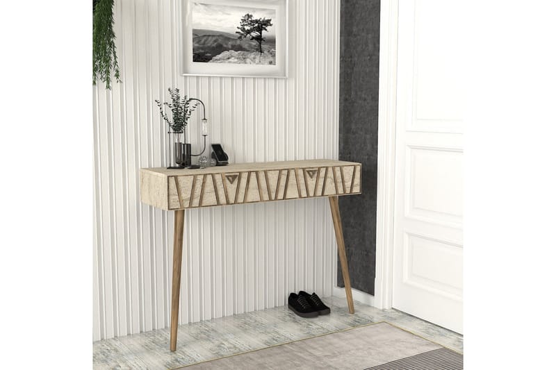 Byrå Furesta 120 cm - Valnöt/Beige - Förvaring - Förvaringsmöbler - Byrå