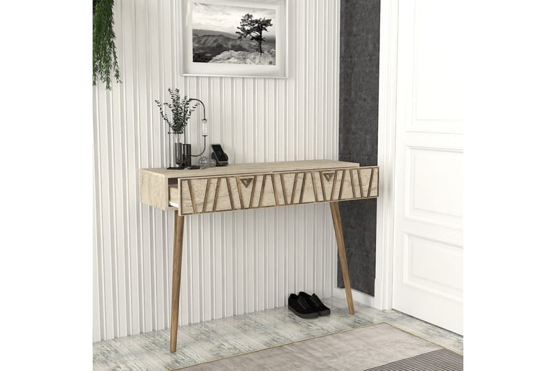 Byrå Furesta 120 cm - Valnöt/Beige - Förvaring - Förvaringsmöbler - Byrå