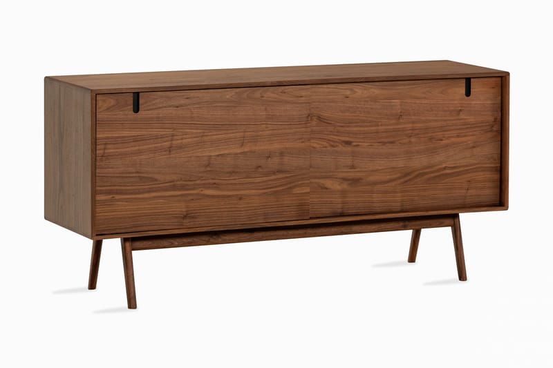 Sideboard Skagana 160x45 cm Massiv Valnöt - Brun - Förvaring - Förvaringsmöbler - Byrå