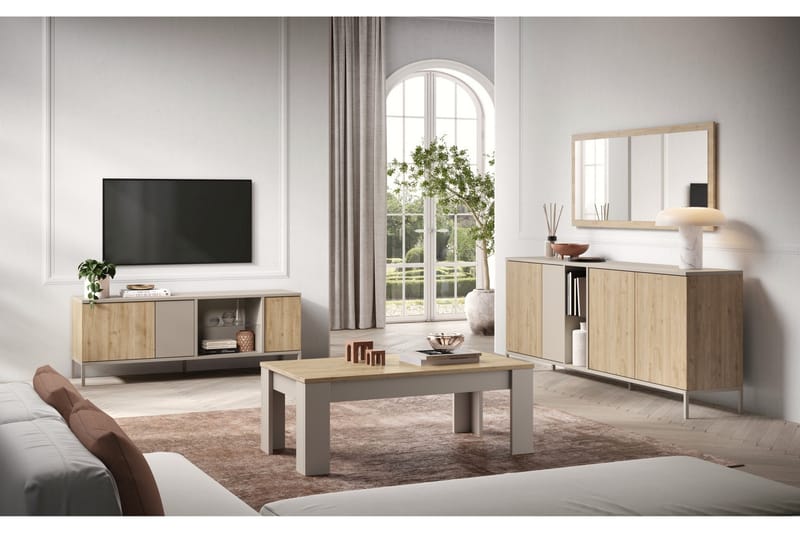 Gent Skänk 210x43 cm - Brun - Förvaring - Förvaringsmöbler - Sideboard & skänk