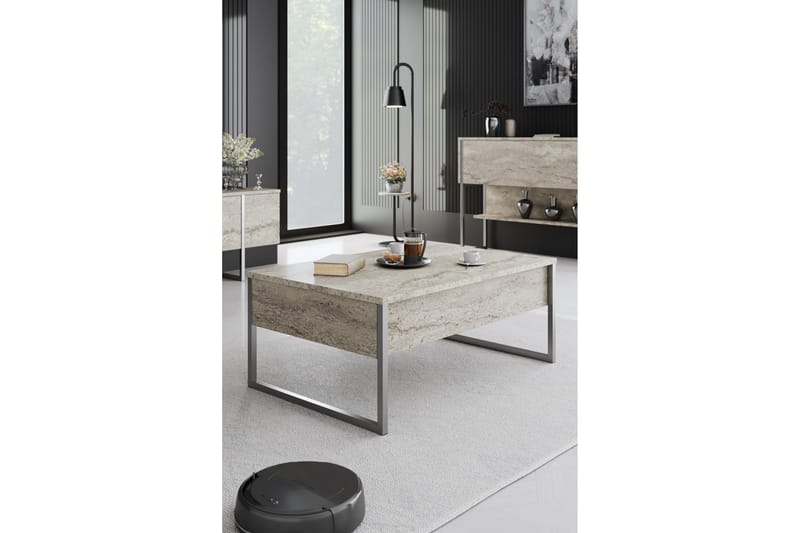 Möbelset För Vardagsrum Luxe - Beige/Silver - Förvaring - Förvaringsmöbler - Möbelset för vardagsrum