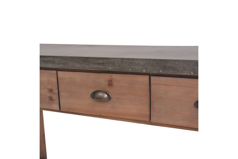 Avlastningsbord massivt granträ 122x35x80 cm - Brun - Förvaring - Förvaringsmöbler - Sideboard & skänk